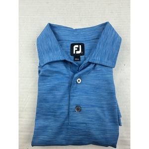 FootJoy FJ Polo Shirt Mens Large Blue Short Sleeve Golf Performance‎